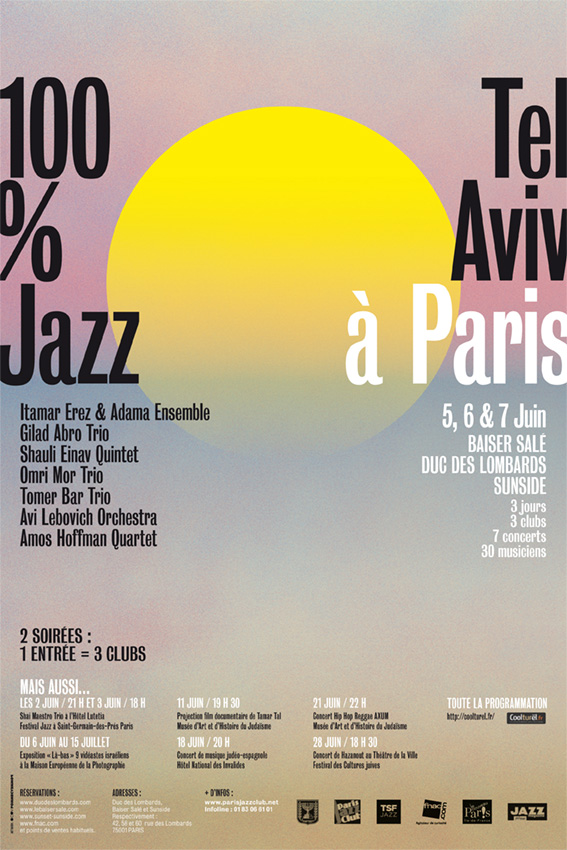 Festival 100% Tel Aviv Jazz à Paris, 3 soirées à ne pas manquer !