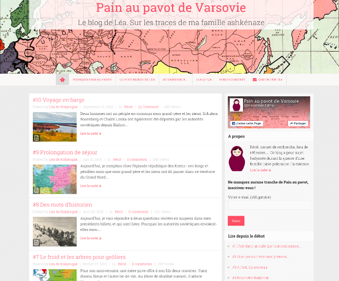 Pain au pavot de Varsovie</BR> un blog contre l'oubli
